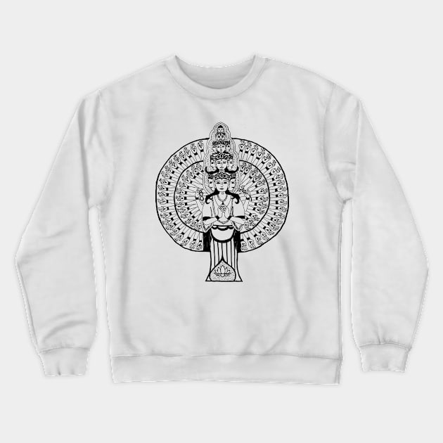 Avalokiteshvara Crewneck Sweatshirt by legendsinink